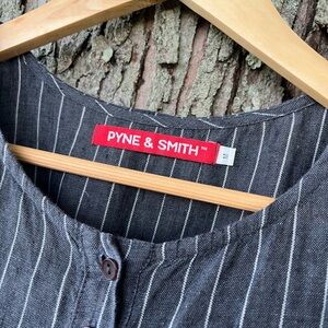 Pyne&Smith grey linen dress with back tie